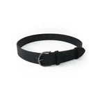 Ladies Belt with Rounded Gunmetal Buckle