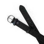 Ladies Belt with Rounded Gunmetal Buckle
