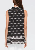Women's Sleeveless Crochet Trim Top - SJB-DIAMOND ELITES