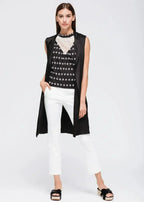 Women's Sleeveless Crochet Trim Top - SJB-DIAMOND ELITES
