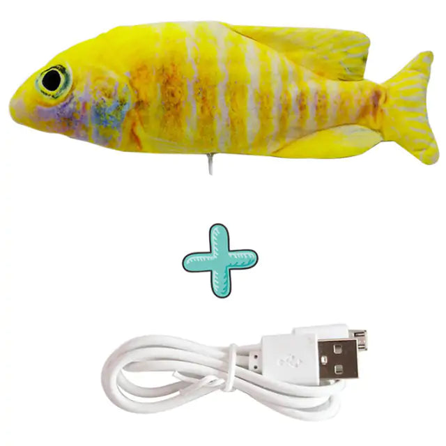 Cats USB Charger Interactive Toy Fish Pi-Mart