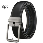 Men's Automatic Hollow Buckle Leather Belt