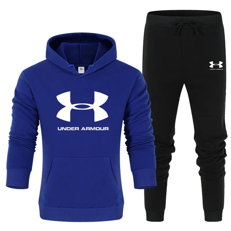 Men's Solid Color Thick Jacket Set for Spring and Autumn Pi-Mart