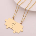 Matching Puzzle Piece Pendant Necklaces Lootquake LLC