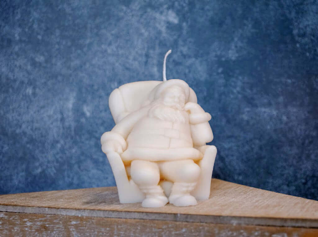 Napping Santa Candles for a Cozy Holiday Atmosphere Lootquake LLC