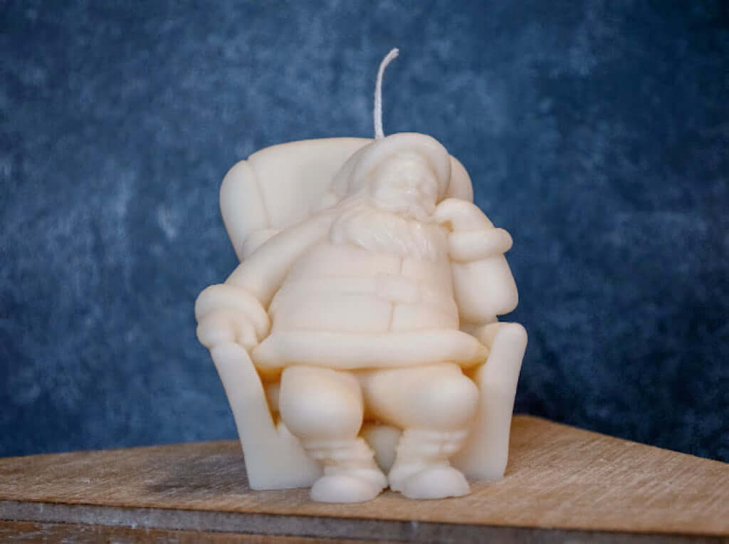 Napping Santa Candles for a Cozy Holiday Atmosphere Lootquake LLC