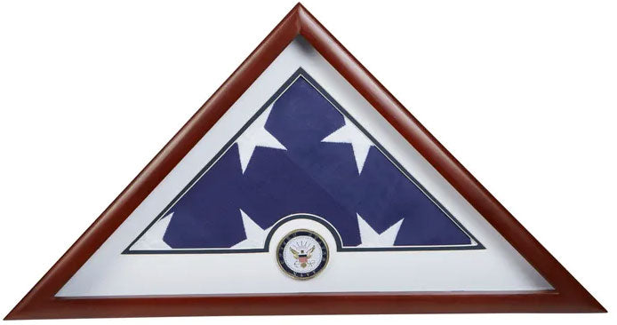 Navy Frame, Navy Flag Display Case, Navy Gift - 5' x 9.5' Flag. The Military Gift Store