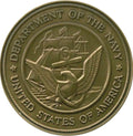 Navy Service Medallion, Brass Navy Medallion The Military Gift Store