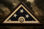 Navy Flag Display Small Case Box, 5x9 Burial The Military Gift Store