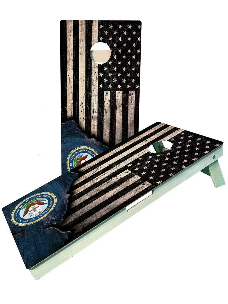Navy Cornhole Set blastcornhole