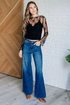 Never Sorry Lace Layering Top in Black - SJB-DIAMOND ELITES