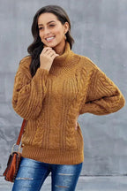 New Yellow Chunky Turtleneck Winter Sweater - SJB-DIAMOND ELITES