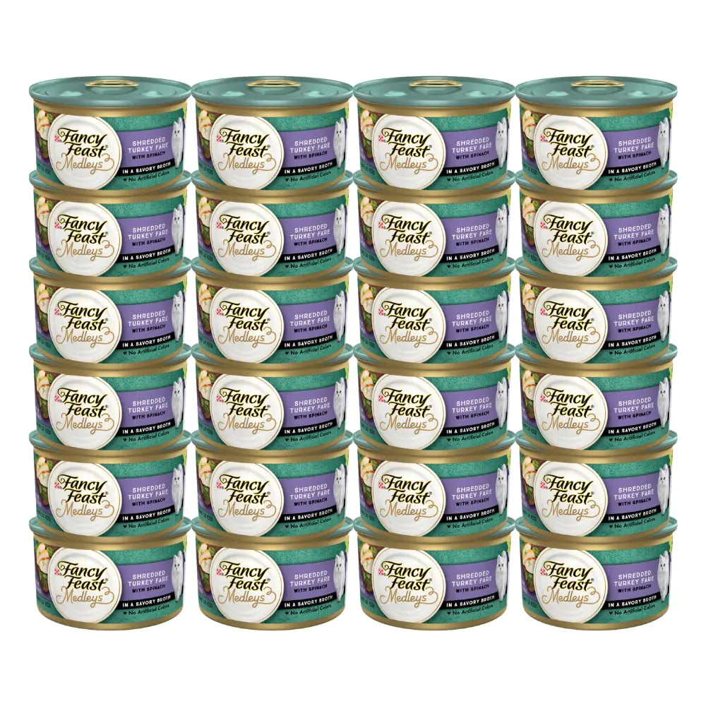 PURINA Fancy Feast Elegant Medley Shredded Turkey Fare Cat Food (Case of 24) Lootquake LLC