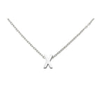 Wironoat Necklaces For Women Initial Necklaces Letter Necklace Silver Plated A-Z Pendant Titanium Necklace For Women Silver X