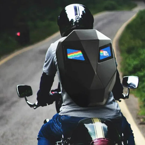 Men's Waterproof LED Motorcycle Backpack Pi-Mart