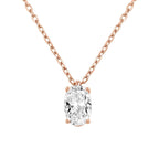Single Zircon Pendant Necklace