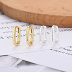 European And American Entry Lux U-shaped Earrings Female Simple Solid Lootquake LLC