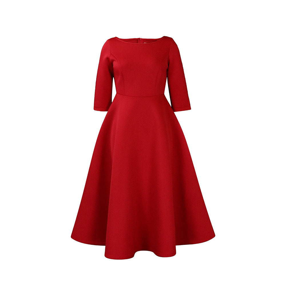 Fashion Women's Wear Large Swing Dress Pi-Mart