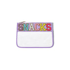 PVC transparent storage bag, embroidered letter cosmetic bag, wash storage towel embroidered file bag 2pcs, - SJB-DIAMOND ELITES