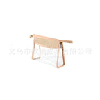 Straw makeup brush storage bag, transparent PVC cosmetic bag, portable lightweight makeup bags,Makeup bags, small - SJB-DIAMOND ELITES