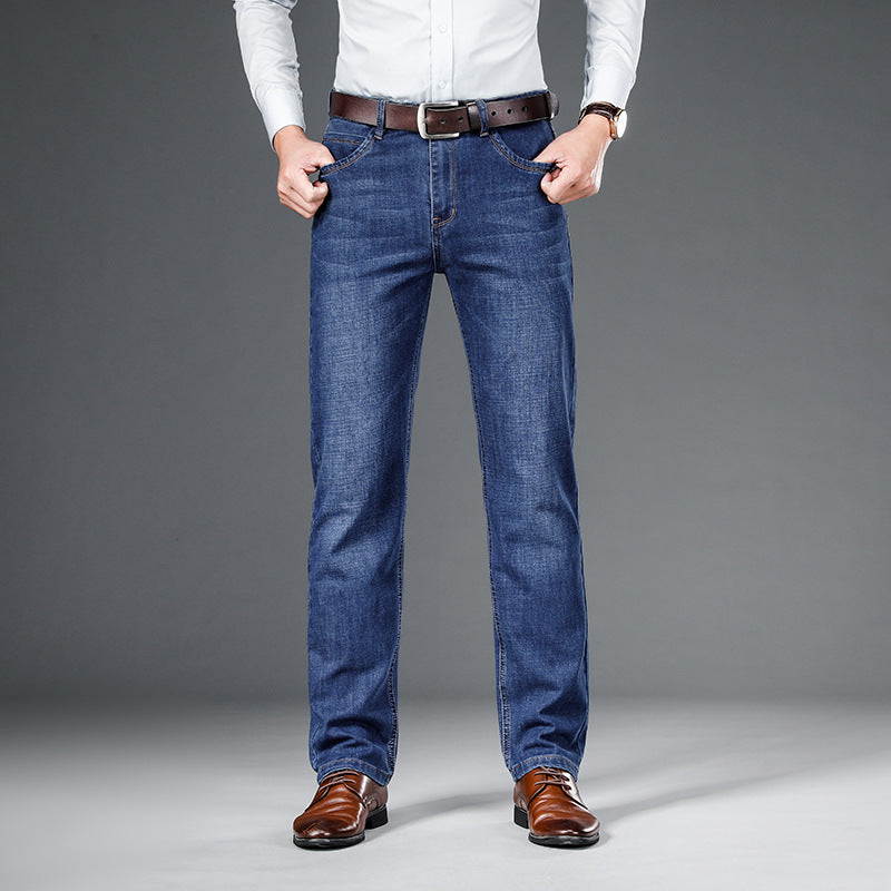 Loose Straight Business Washed Jeans Lootquake LLC