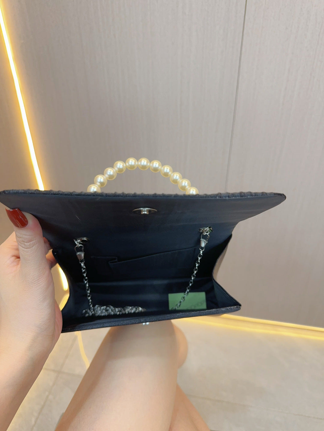 Women's Handheld Bag, Unique French Pleated Evening Dress Bag, Crossbody Handheld Banquet Bag - SJB-DIAMOND ELITES