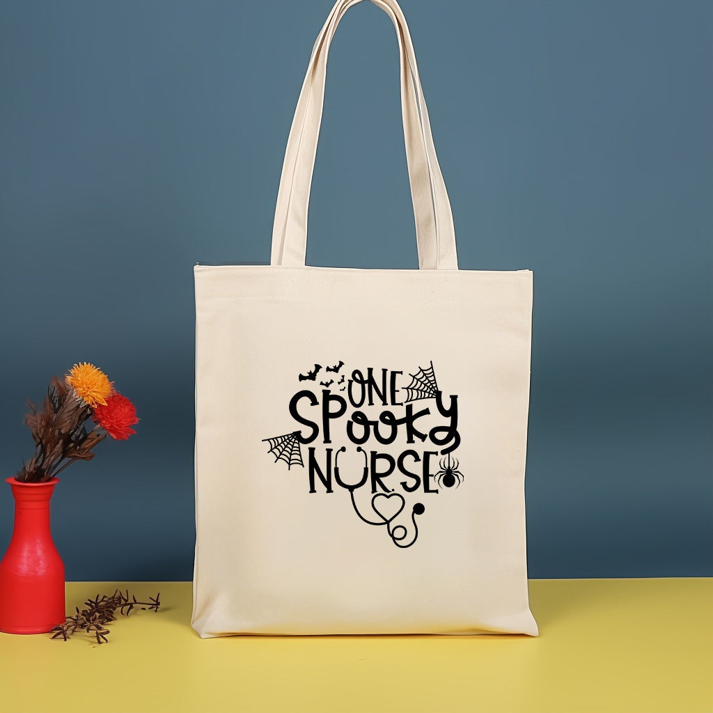 Canvas printed shoulder bag, fashionable and lightweight shopping bag, large-capacity cotton bag 2pcs hobo. - SJB-DIAMOND ELITES