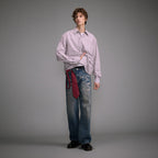 Washed Straight Jeans Men's Casual Long Pants Lootquake LLC