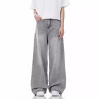 Loose Casual Wide Leg Straight Worn Jeans Lootquake LLC