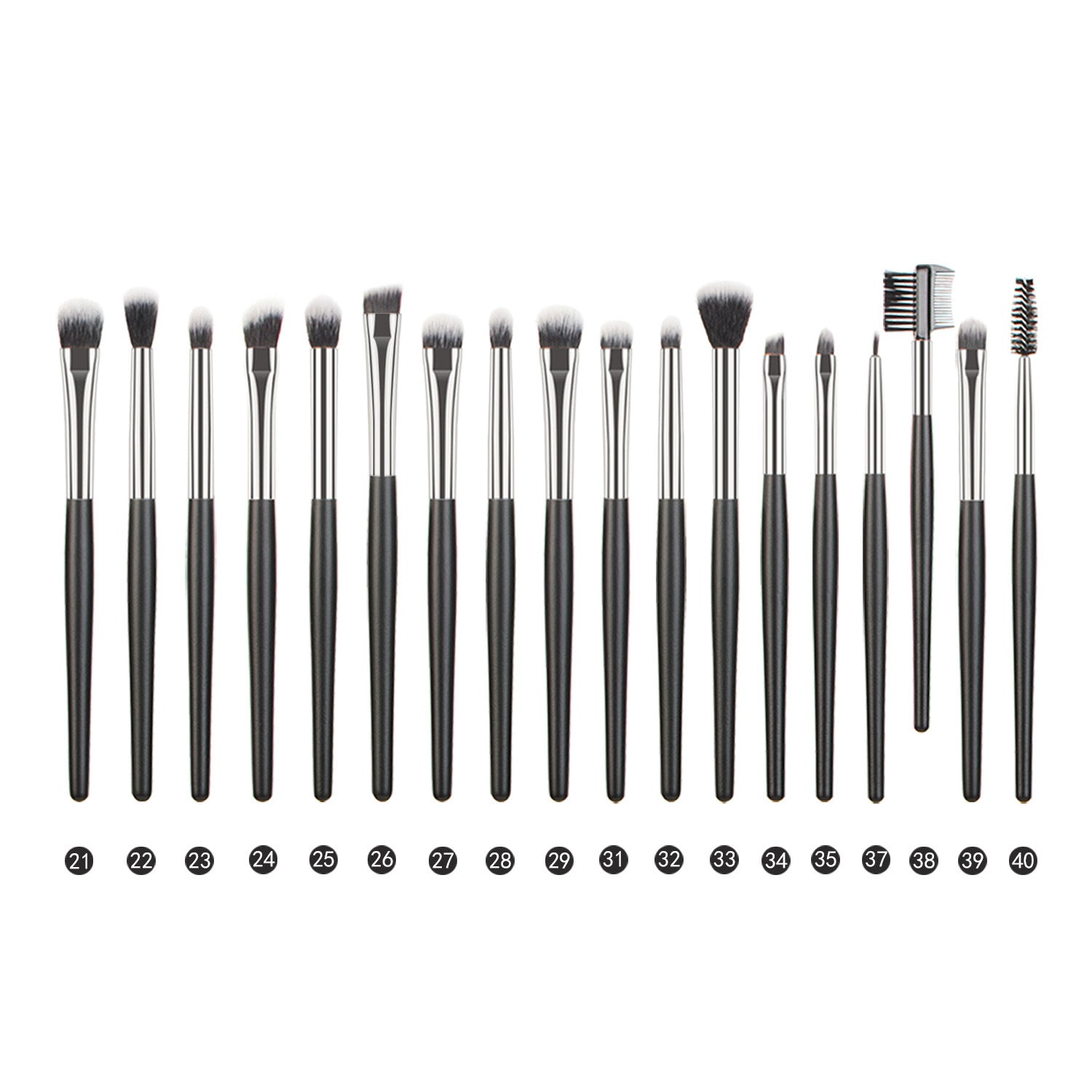Animal Hair Makeup Brush Full Set Pi-Mart
