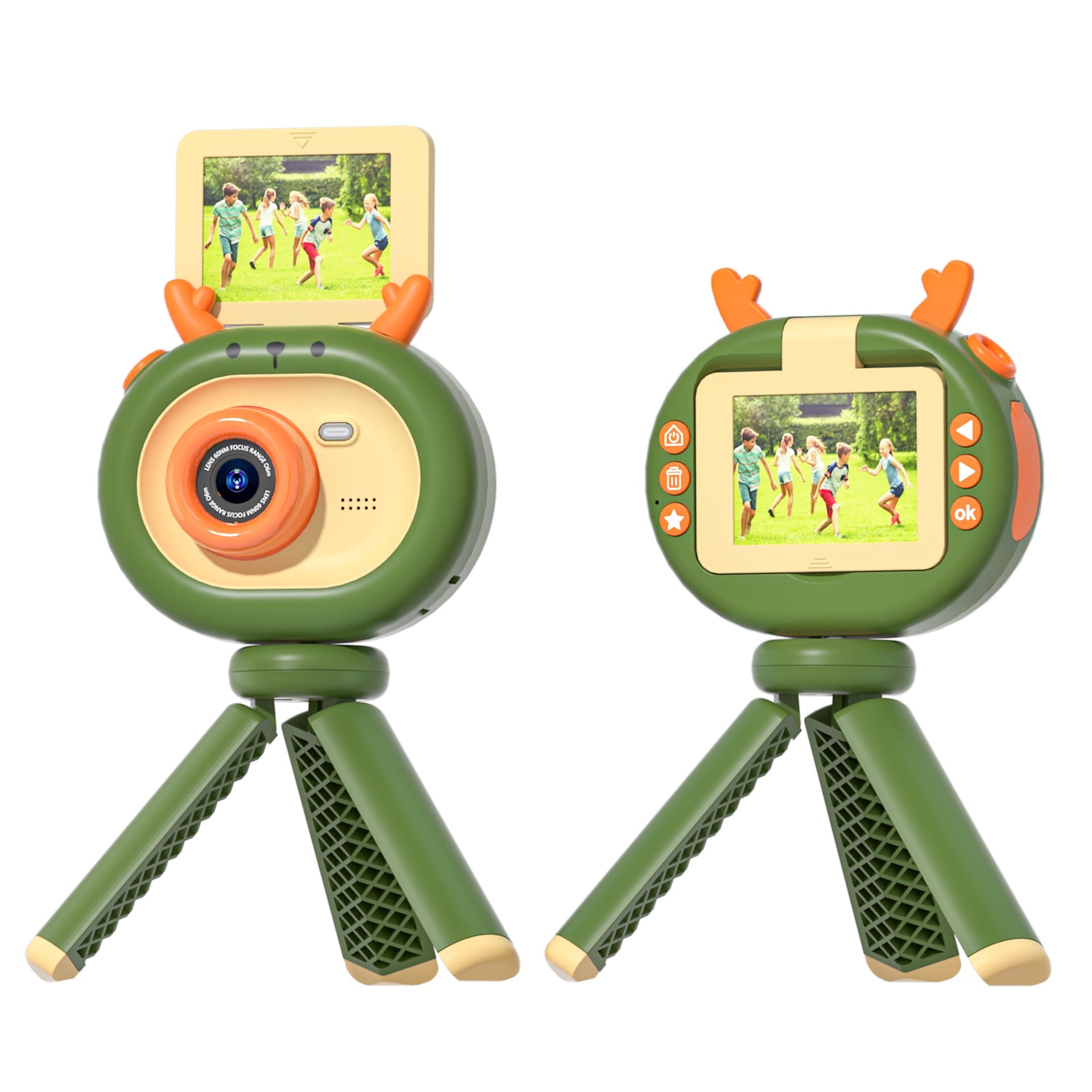 180-degree Flip-screen Children's HD Digital Camera Pi-Mart