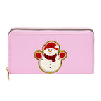 Women's alphabet embroidered wallet, long coin purse, nylon zipper ticket holder, multi-function card bag - SJB-DIAMOND ELITES