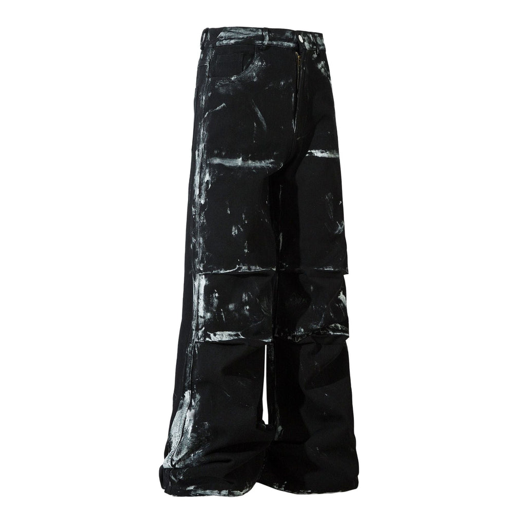 Men's American-style Retro Heavy-duty Painted Multi-pocket Jeans Lootquake LLC
