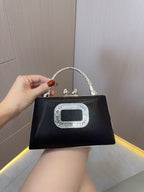Gold Clutch Silver Clutch Purses Ladies Evening bag Party Dinner Bag - SJB-DIAMOND ELITES