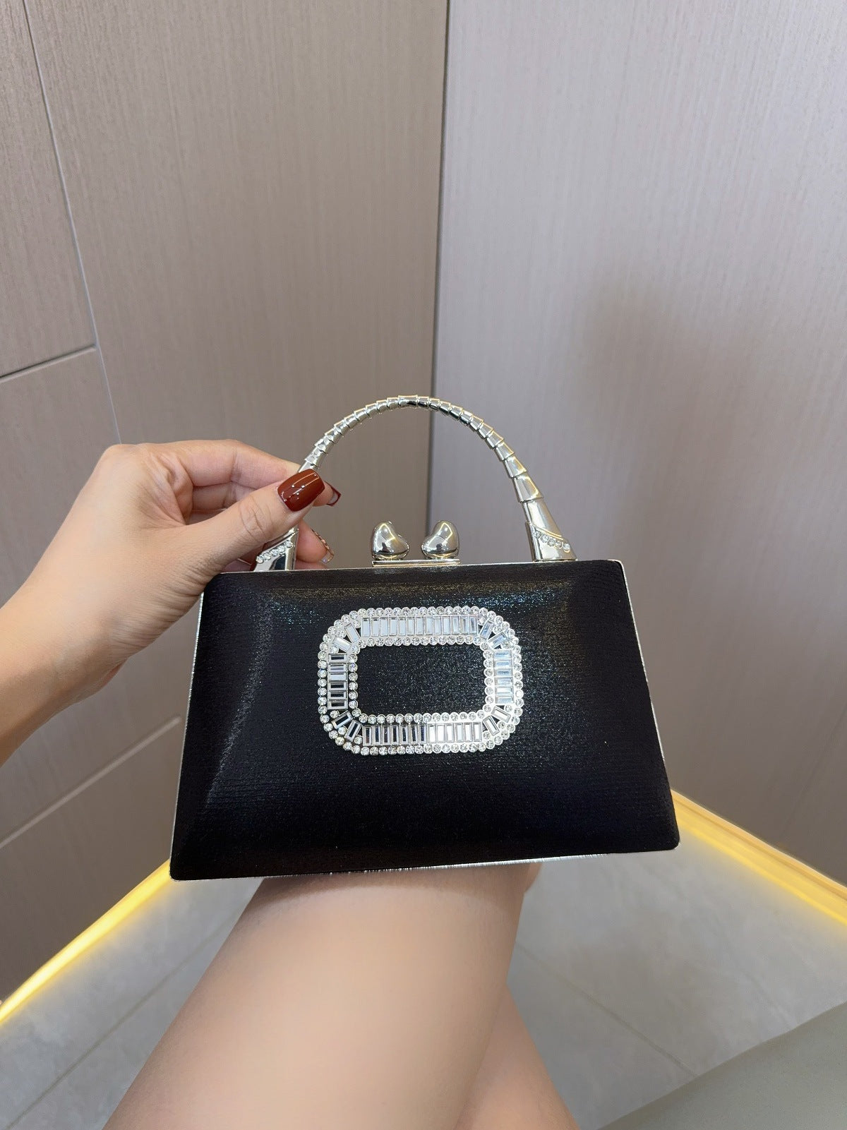 Gold Clutch Silver Clutch Purses Ladies Evening bag Party Dinner Bag - SJB-DIAMOND ELITES