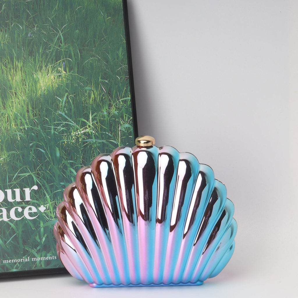Shell Box Bag, Clutch Purse, Dinner Purse evening Clutch Purse Party, Prom Bag, Party Purse, - SJB-DIAMOND ELITES