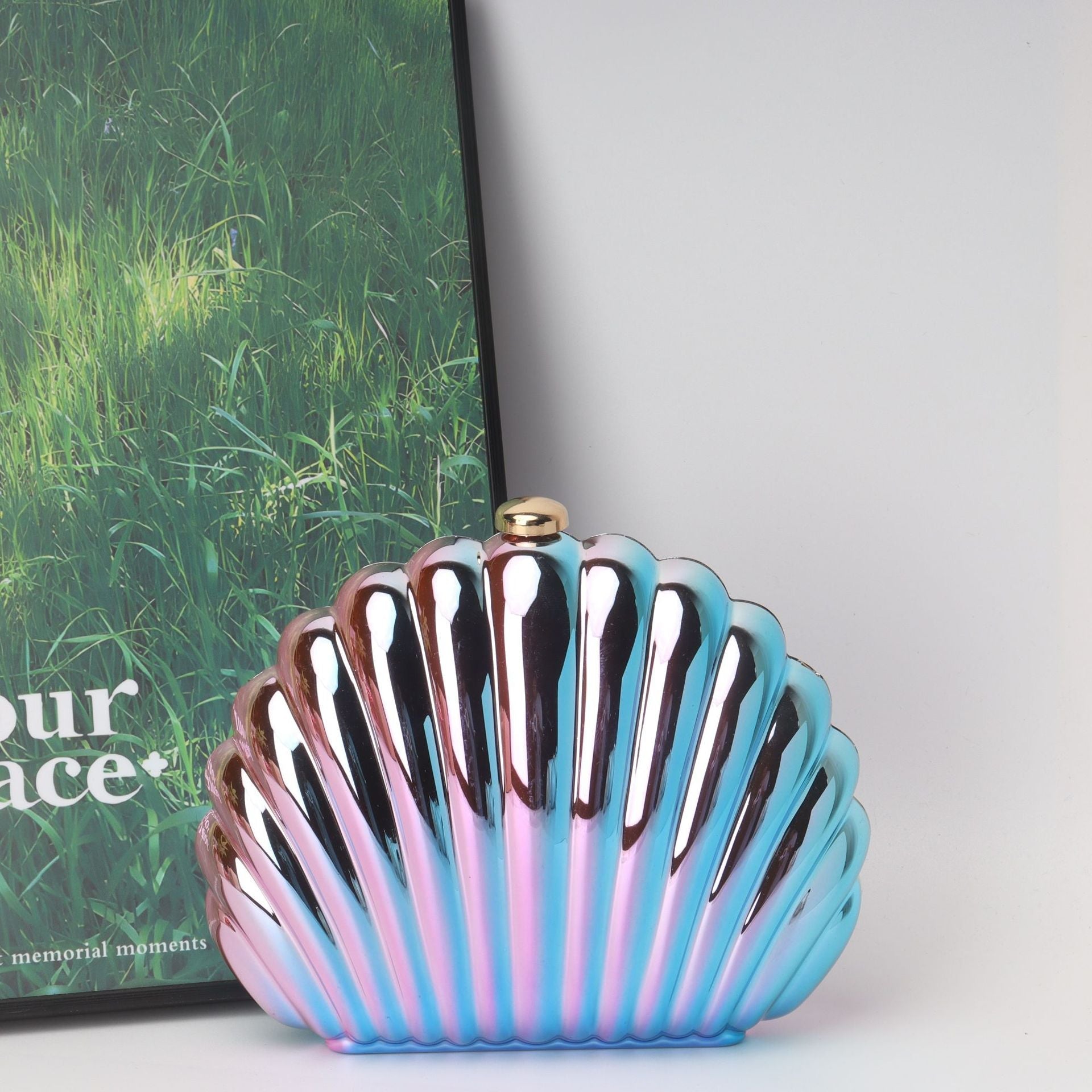 Shell Box Bag, Clutch Purse, Dinner Purse evening Clutch Purse Party, Prom Bag, Party Purse, - SJB-DIAMOND ELITES