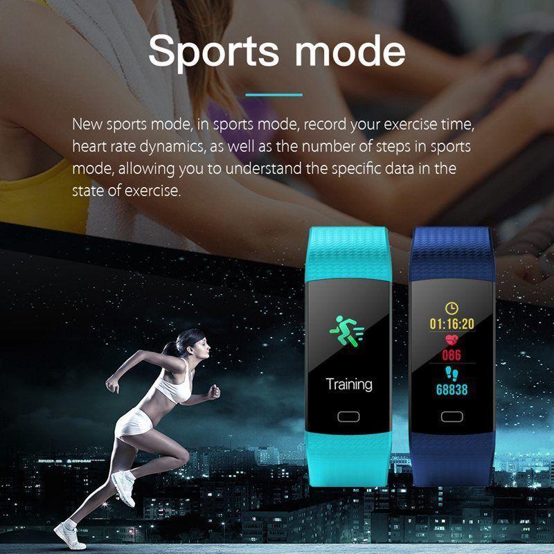 Smart Watch Sports Fitness Activity Heart Rate Tracker Blood Pressure wristband IP67 Waterproof band Pedometer for IOS Android - SJB-DIAMOND ELITES