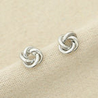 Hollow Tube Twisted Surround Hollow Ear Stud Pi-Mart