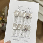 1014- Handmade press on nails fake nails removable