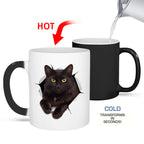 Black Cat Gradient Color Affordable Luxury Style Mug Pi-Mart