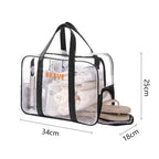 Waterproof beach bag, wet and dry separation fitness bag, toiletry bag, storage goggles, swimsuit swimming bag, Transparent Cosmetic Bag, - SJB-DIAMOND ELITES
