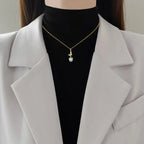 Fairy Pearl Butterfly Full Diamond Light Luxury Temperament Gorgeous Full Diamond Necklace
