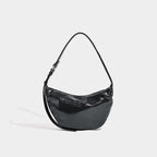 Retro red women's bag, pleated oval casual bag, shoulder bag, underarm bag, hobo bag for women - SJB-DIAMOND ELITES