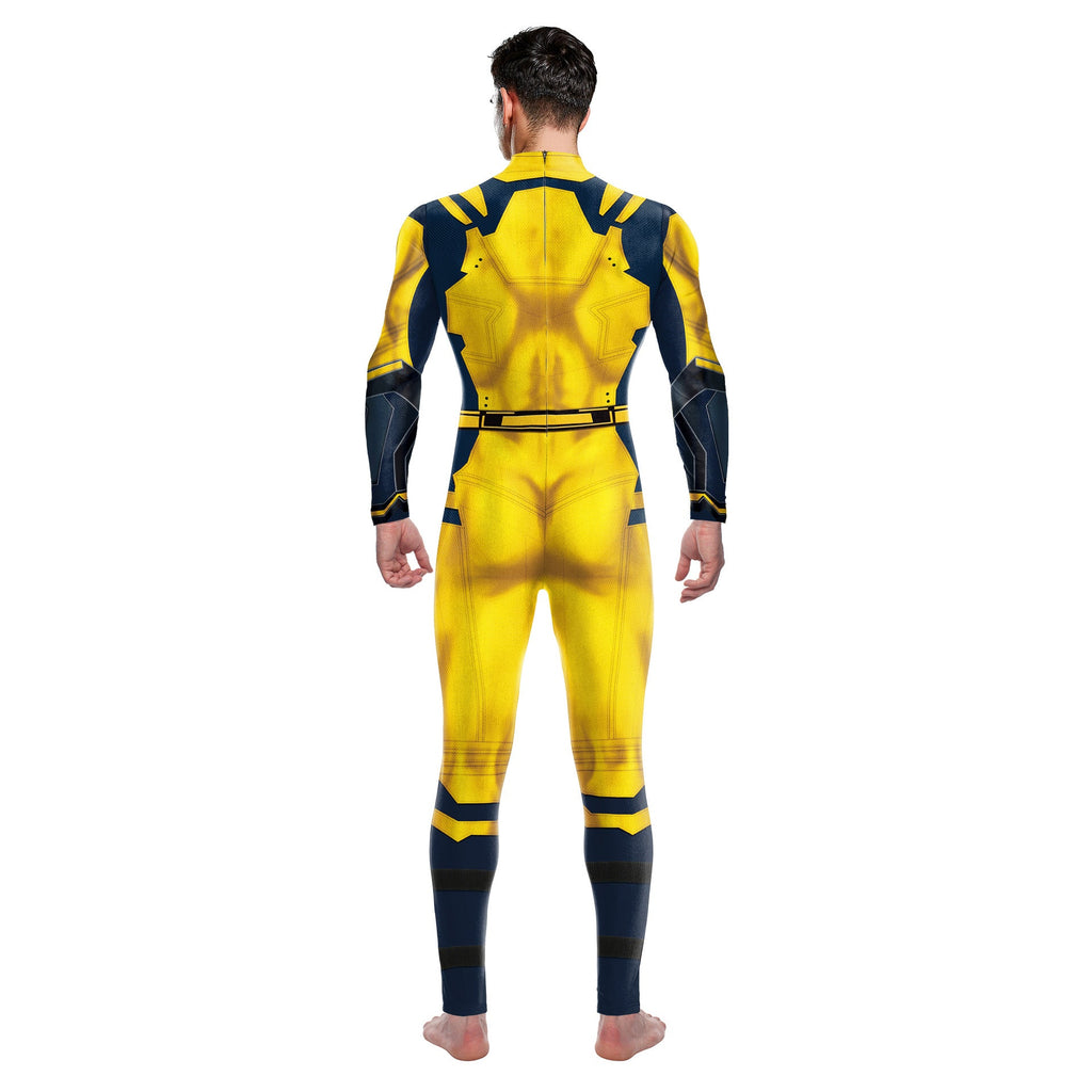onepiece Halloween movie cos suit Deadpool 3 Wolverine costume playing suit printed jumpsuit - SJB-DIAMOND ELITES