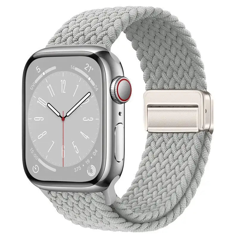 Metal Magnetic Buckle Nylon Braided Stretch Strap - SJB-DIAMOND ELITES