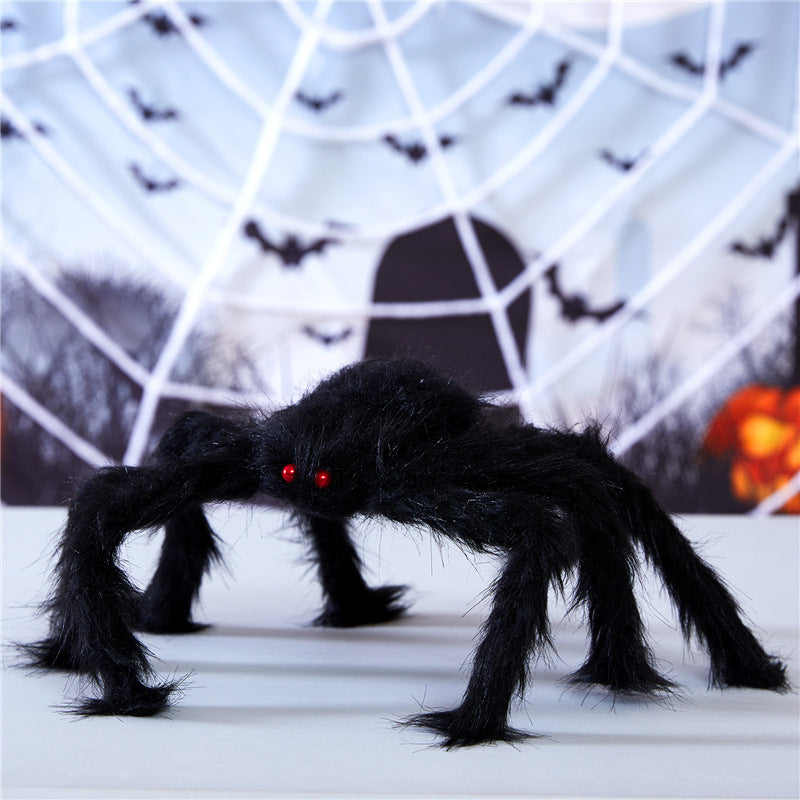Halloween spider web decoration haunted house party trick props spider silk simulation big spider combination scene arrangement - SJB-DIAMOND ELITES