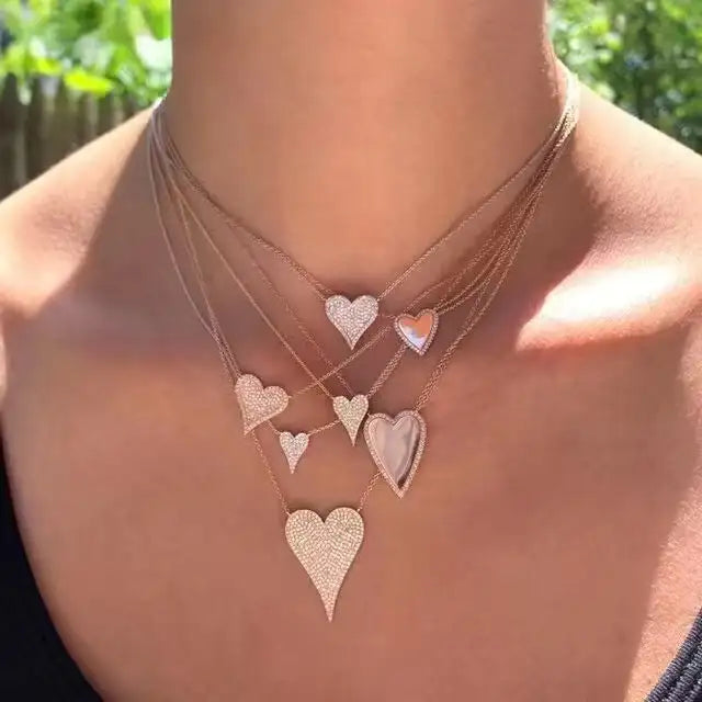 Women's Fashion Personality Heart Temperamental Necklace