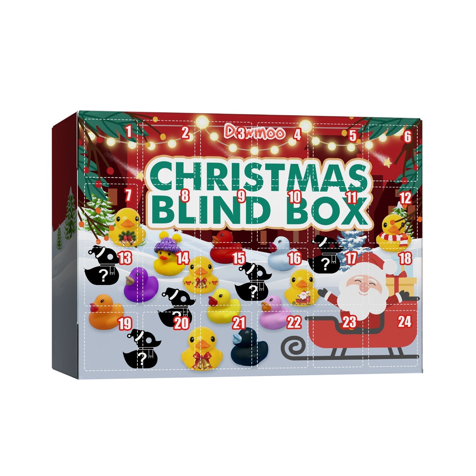 Dowmoo Christmas Rubber Duck Advent Calendar Pi-Mart