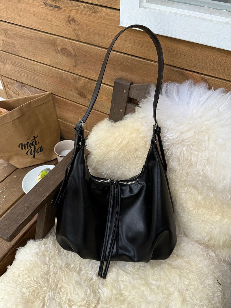 Retro Underarm Bag, Women's Autumn and Winter Fashion Tote Bag, Large Capacity Crossbody Bag - SJB-DIAMOND ELITES
